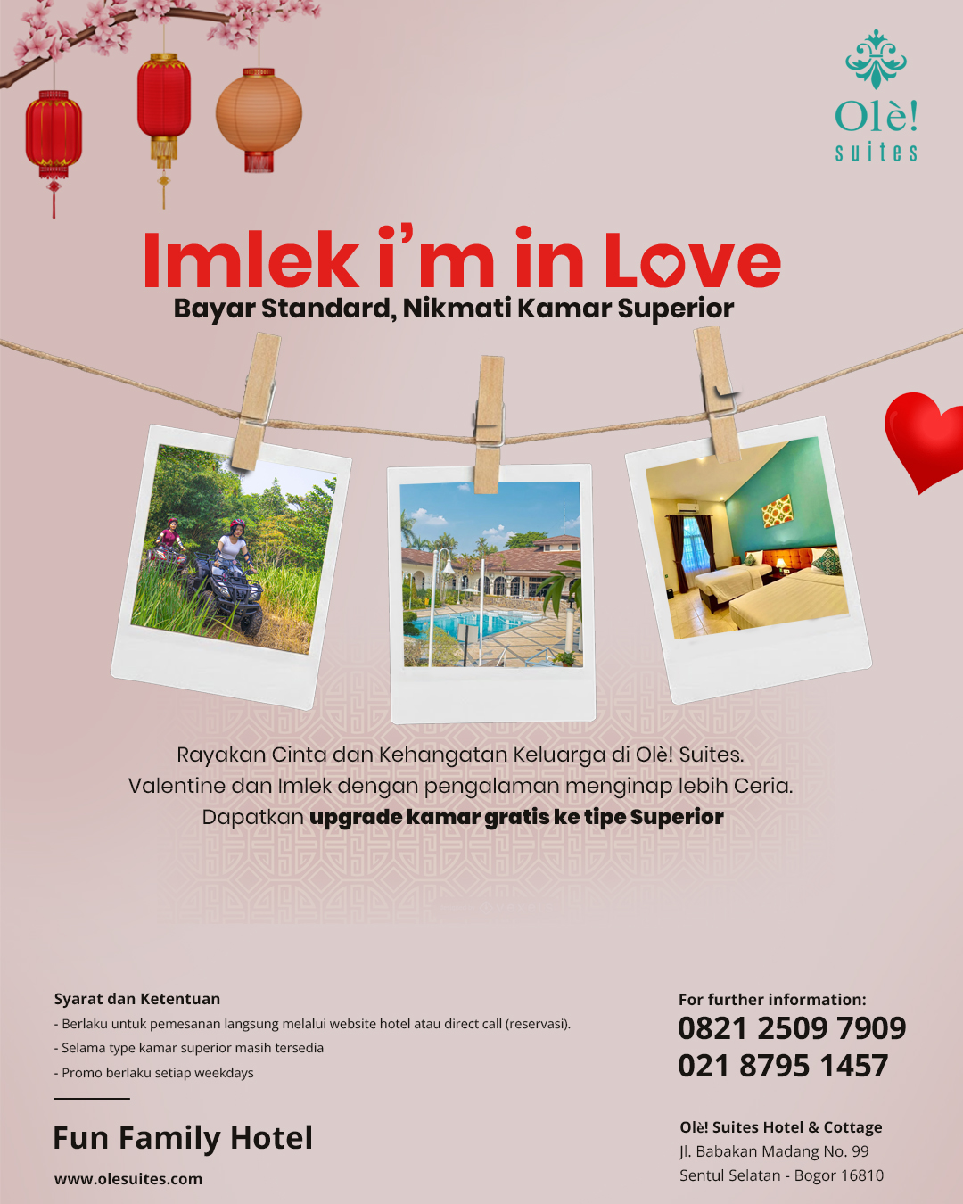 Promo hotel Ole Suites sentul bogor terbaru